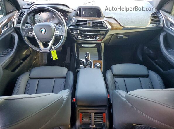 5UXTR7C5XKLR51180 2019 BMW X3 Silver Dashboard view