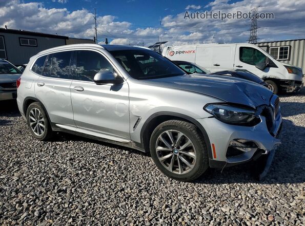 5UXTR7C5XKLR51180 2019 BMW X3 Silver Front right