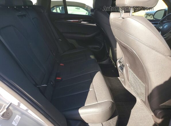 5UXTR7C5XKLR51180 2019 BMW X3 Silver Rear seats view