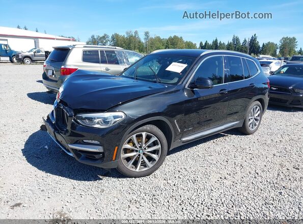 5UXTR9C50JLC75755 2018 BMW X3 Black Front left