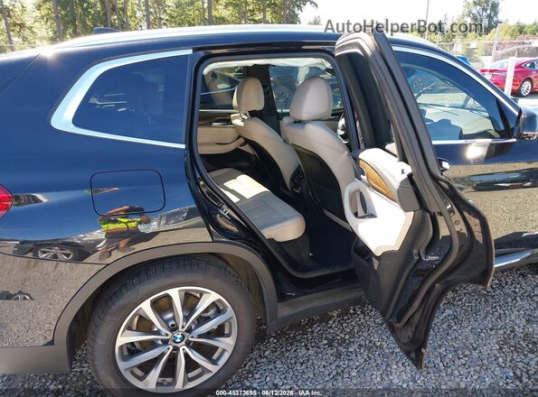 5UXTR9C50JLC75755 2018 BMW X3 Black VIN sticker view