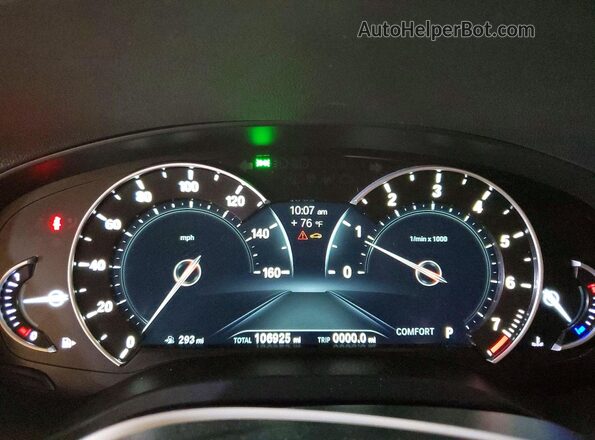 5UXTR9C50JLD67044 2018 BMW X3 Black Vista del cuadro de instrumentos