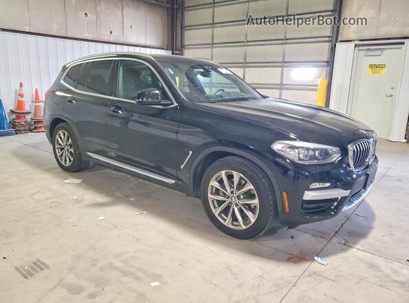 5UXTR9C50JLD67044 2018 BMW X3 Black Delantero derecho