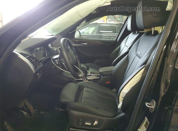 5UXTR9C50KLR08639 2019 BMW X3 Blue Widok wnętrza z przodu