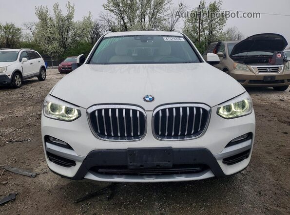 5UXTR9C50KLR10584 2019 BMW X3 White Դիմացի տեսք