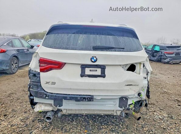 5UXTR9C50KLR10584 2019 BMW X3 White Հետևի տեսք