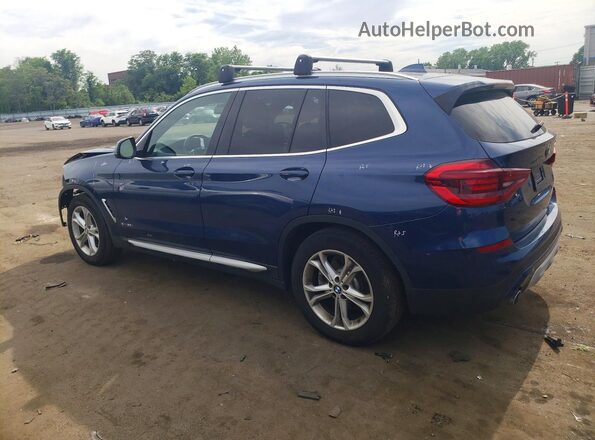 5UXTR9C51JLC69348 2018 BMW X3 Blue Rear left