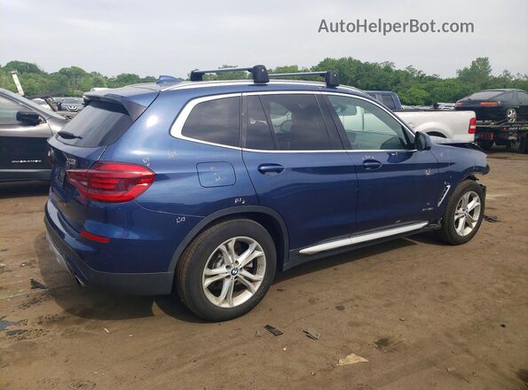 5UXTR9C51JLC69348 2018 BMW X3 Blue Rear right