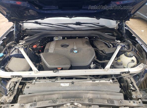 5UXTR9C51JLC69348 2018 BMW X3 Blue Rear interior view