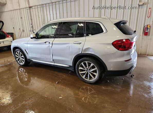 5UXTR9C51KLE17211 2019 BMW X3 Silver Հետևի ձախ