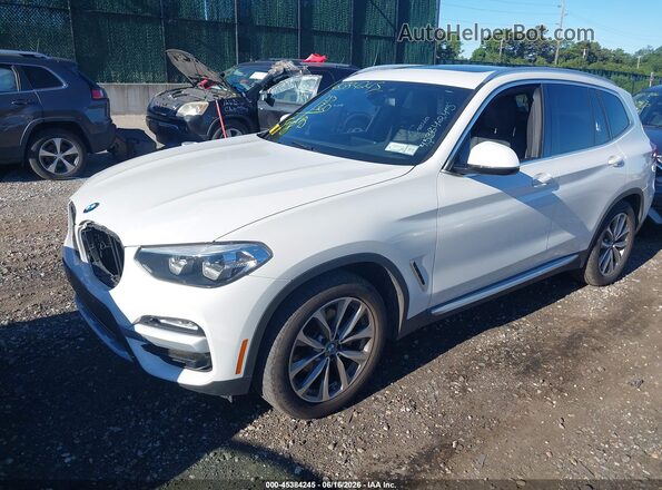 5UXTR9C51KLE20447 2019 BMW X3 Белый Передняя левая четверть