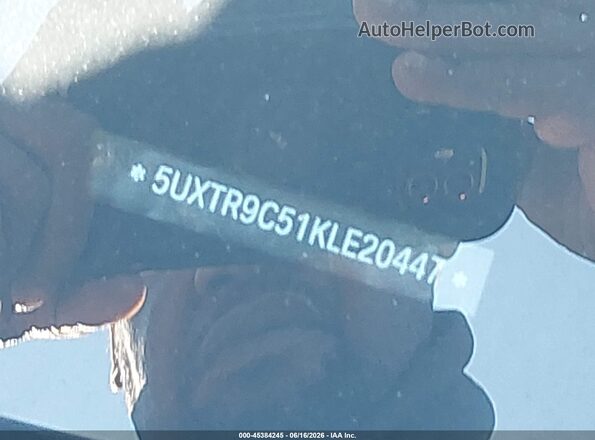 5UXTR9C51KLE20447 2019 BMW X3 Белый 