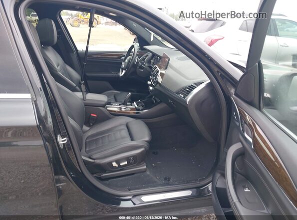 5UXTR9C51KLP86373 2019 BMW X3 Black წინა სალონის ხედი
