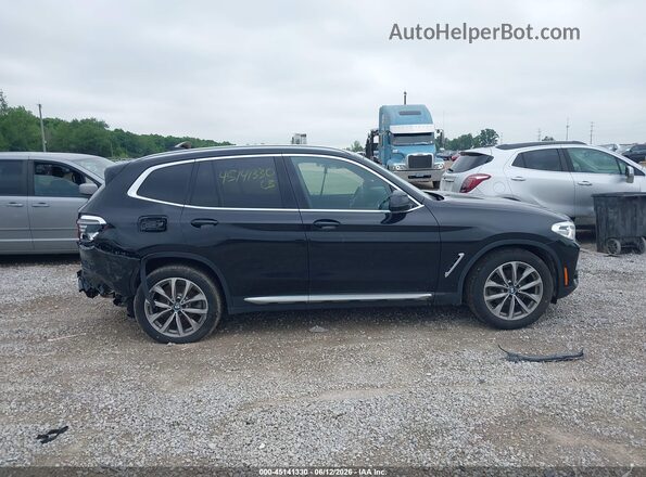 5UXTR9C51KLP86373 2019 BMW X3 Black უკანა სალონის ხედი
