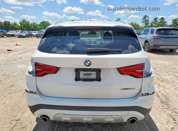 5UXTR9C52KLP89721 2019 BMW X3 White Вид ззаду