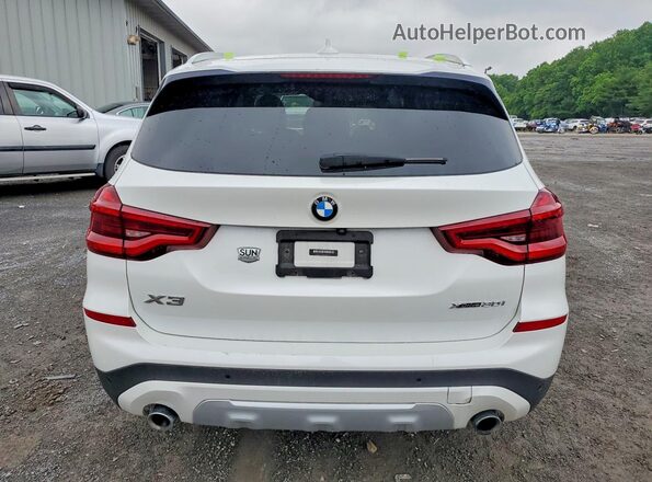 5UXTR9C52KLP95406 2019 BMW X3 White Հետևի տեսք