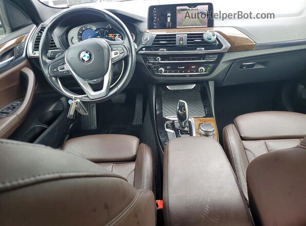 5UXTR9C52KLP95406 2019 BMW X3 White Առջևի վահանակի տեսք