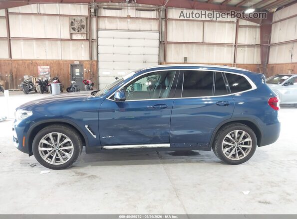 5UXTR9C53JLC74311 2018 BMW X3 Blue Панорамний вид салону 360°