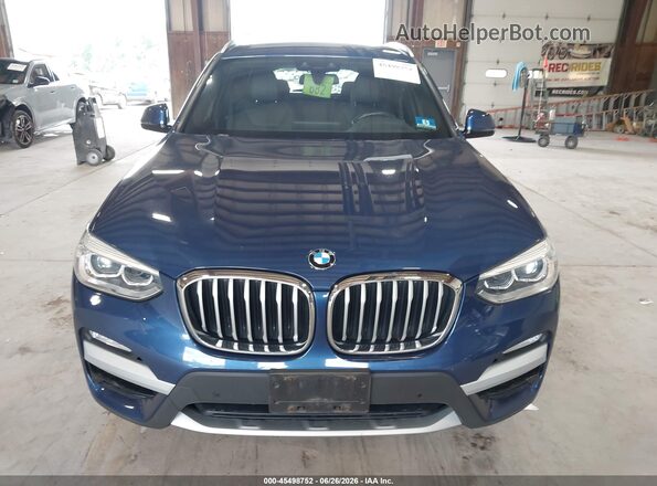 5UXTR9C53JLC74311 2018 BMW X3 Blue Вид щитка приладів