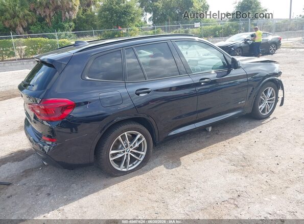5UXTR9C53JLD65711 2018 BMW X3 Black Задня права чверть
