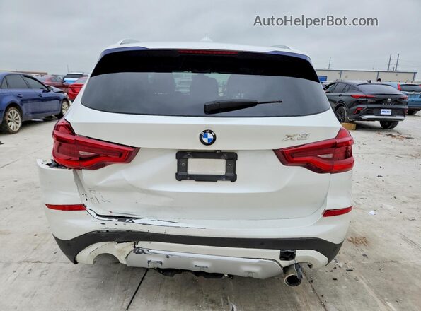 5UXTR9C54JLD59531 2018 BMW X3 White Rear view