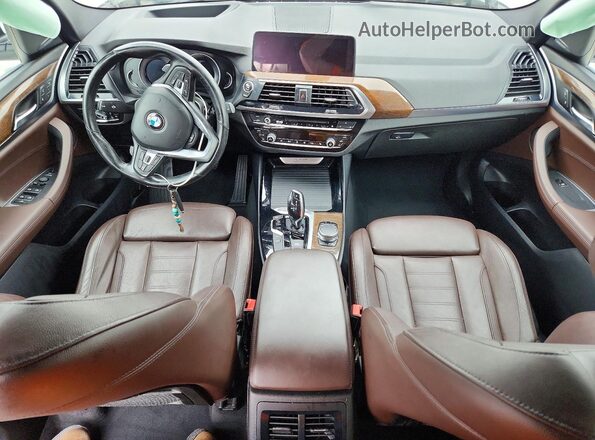 5UXTR9C54JLD59531 2018 BMW X3 White Dashboard view