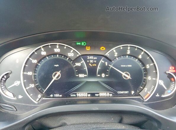 5UXTR9C54JLD59559 2018 BMW X3 White Vista del cuadro de instrumentos