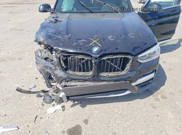 5UXTR9C54JLD89550 2018 BMW X3 Black Engine compartment view