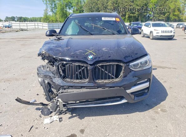5UXTR9C54JLD89550 2018 BMW X3 Black Front view
