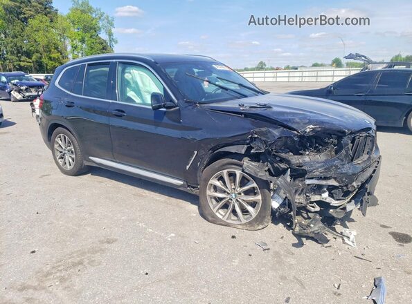 5UXTR9C54JLD89550 2018 BMW X3 Black Front right