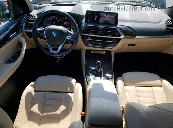 5UXTR9C54KLE11015 2019 BMW X3 Black 