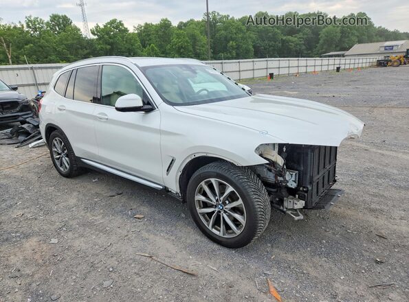 5UXTR9C54KLP93656 2019 BMW X3 White Front right