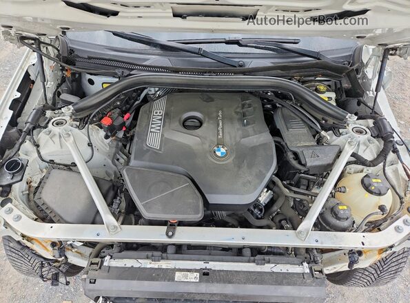 5UXTR9C54KLP93656 2019 BMW X3 White Engine compartment view