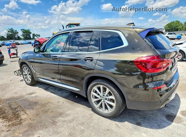 5UXTR9C55JLD57996 2018 BMW X3 Brown Trasero izquierdo