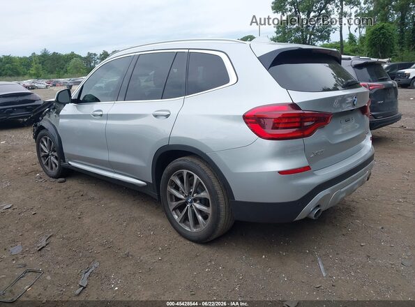 5UXTR9C55KLD94970 2019 BMW X3 Silver უკანა მარცხენა