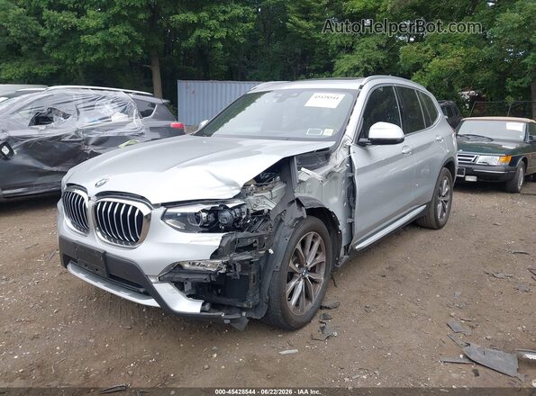 5UXTR9C55KLD94970 2019 BMW X3 Silver წინა მარცხენა ხედი სამი მეოთხედიდან