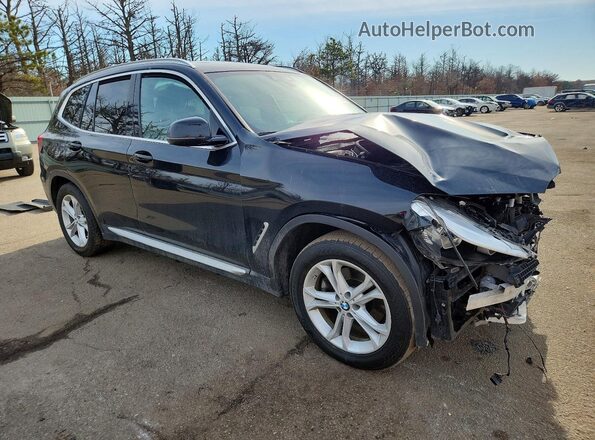 5UXTR9C56KLD90815 2019 BMW X3 Black Front right