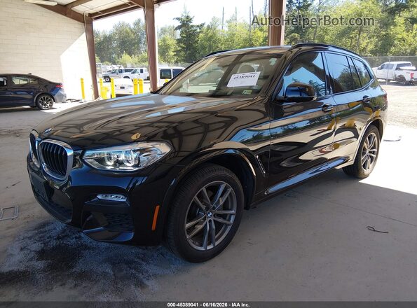 5UXTR9C56KLP90368 2019 BMW X3 Black Vista tres cuartos delantera izquierda