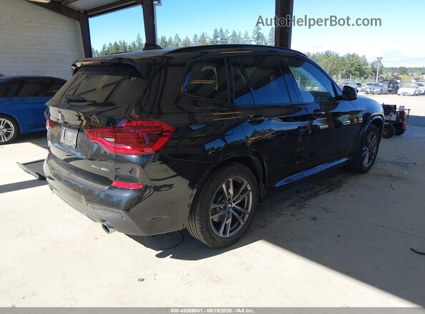 5UXTR9C56KLP90368 2019 BMW X3 Black Trasero derecho