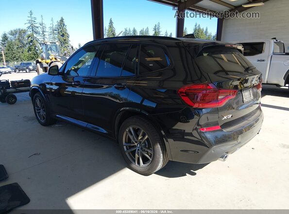 5UXTR9C56KLP90368 2019 BMW X3 Black Trasero izquierdo