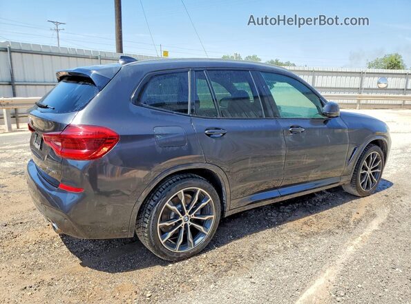 5UXTR9C56KLP93254 2019 BMW X3 Charcoal უკანა მარჯვენა