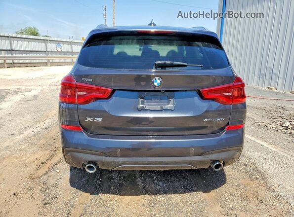 5UXTR9C56KLP93254 2019 BMW X3 Charcoal უკანა ხედი