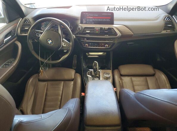 5UXTR9C56KLP93254 2019 BMW X3 Charcoal წინა პანელის ხედი