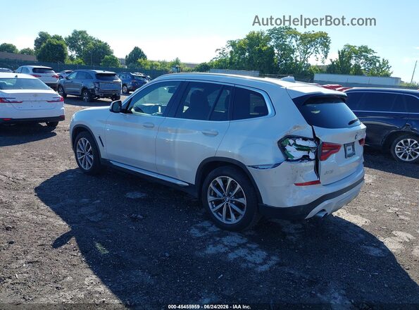 5UXTR9C57KLE18525 2019 BMW X3 White Rear left