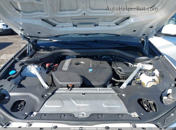 5UXTR9C57KLE18525 2019 BMW X3 White Rear view