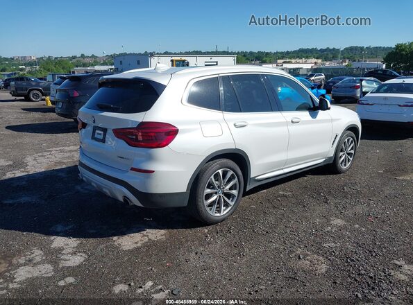 5UXTR9C57KLE18525 2019 BMW X3 White Rear right