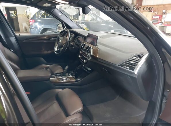 5UXTR9C57KLE21277 2019 BMW X3 Brown Widok wnętrza z przodu