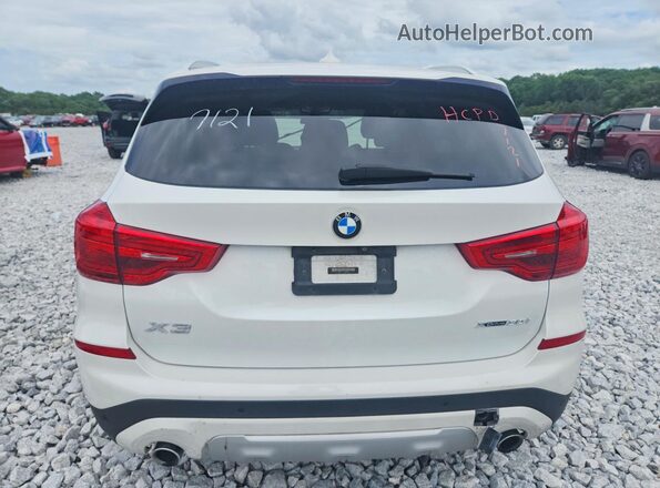 5UXTR9C57KLP97121 2019 BMW X3 White Vista trasera