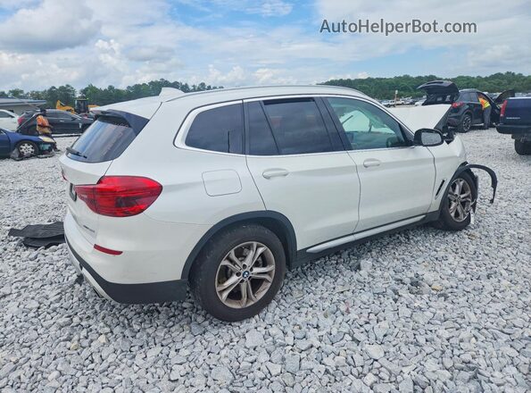 5UXTR9C57KLP97121 2019 BMW X3 White Trasero derecho