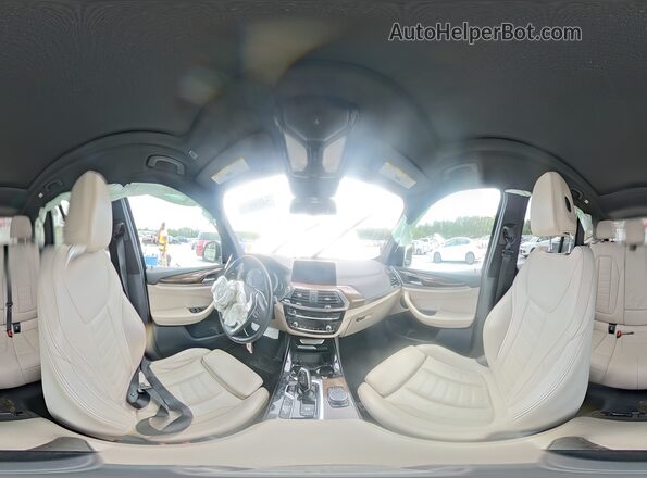 5UXTR9C57KLP97121 2019 BMW X3 White Vista de la etiqueta del VIN